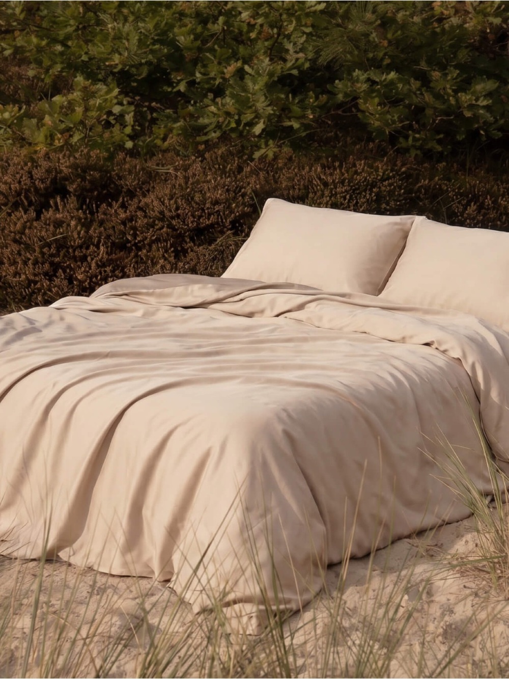 Brand new - Vesta Full/Queen Size Super Bamboo Duvet Cover - Sandy Pebble